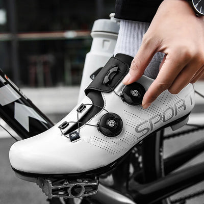 2025 Cycling Sneaker Mtb with Cleats Men Carbon Sports Speed Bike Shoes Women Mountain Racing Flat SPD Road Cycling Footwear by Smarsty