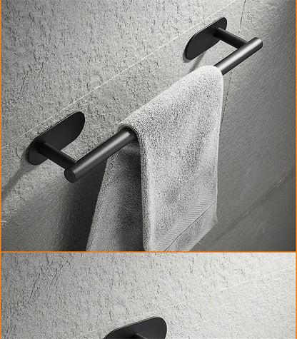 No Drilling Stainless Steel Towel Bar for Bathroom - Smarsty