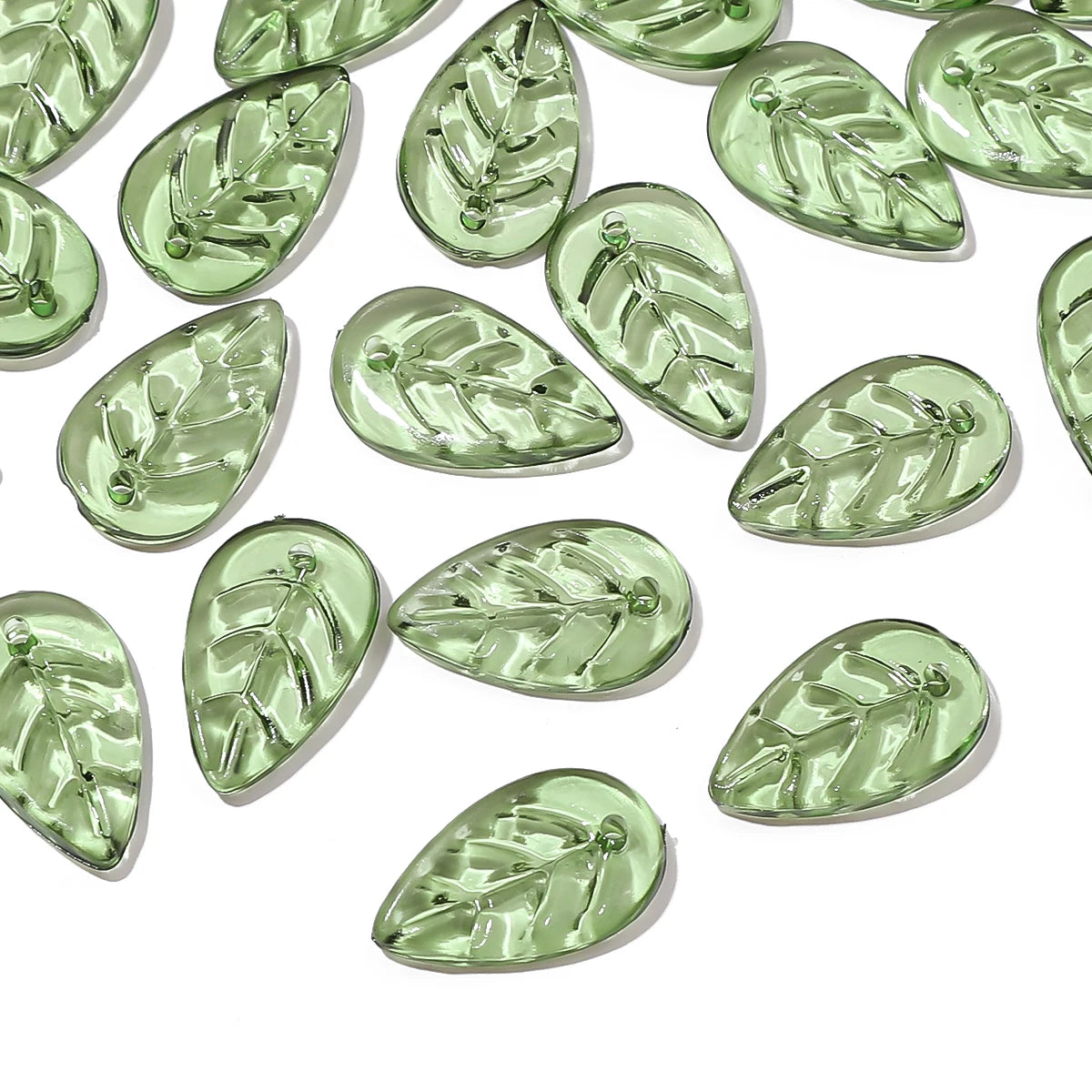 Acrylic Tree Leaf Beads For Handmade DIY Jewelry Set - Smarsty