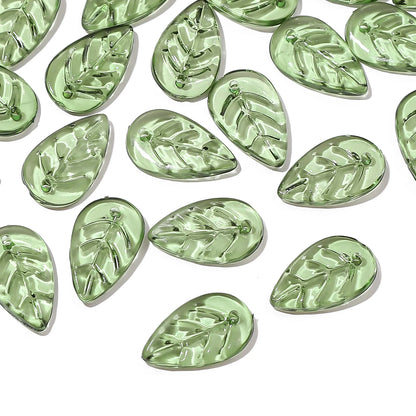 Acrylic Tree Leaf Beads For Handmade DIY Jewelry Set - Smarsty