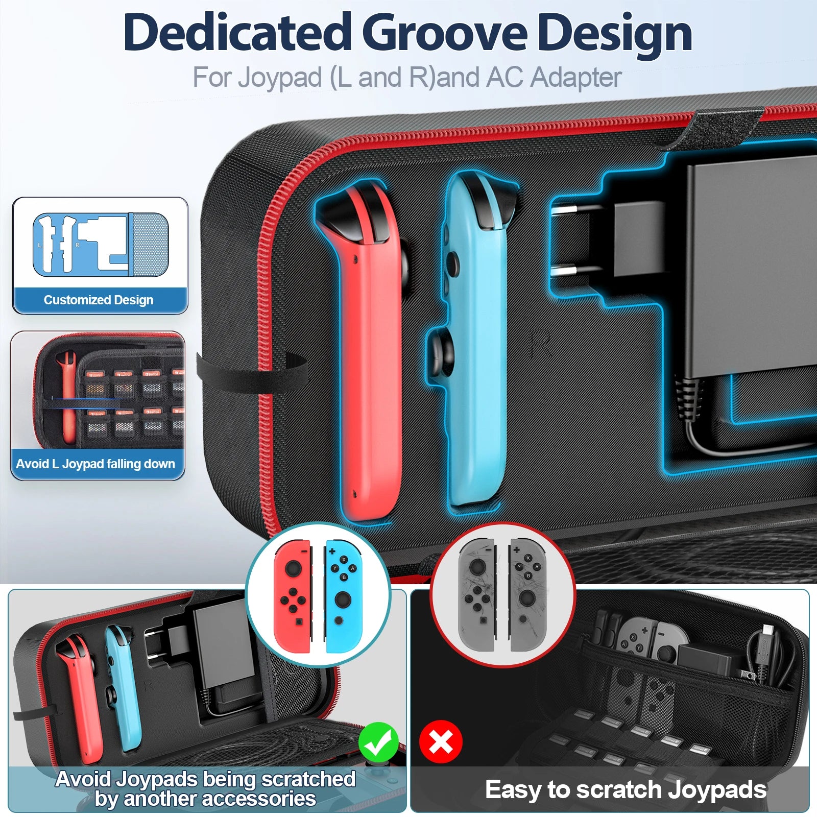 OIVO Large Storage Bag for Nintendo Switch Protection - Smarsty