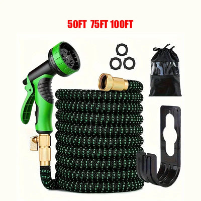 1Pcs 50FT/75FT/100FT Garden Telescopic Hose Expandable Multifunctional Water Gun High-Pressure Watering Gardening Tools - Smarsty
