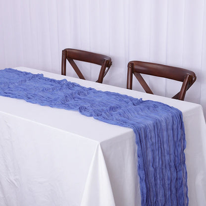 Rustic Cheese Cloth Table Runner for Weddings and Events - Smarsty