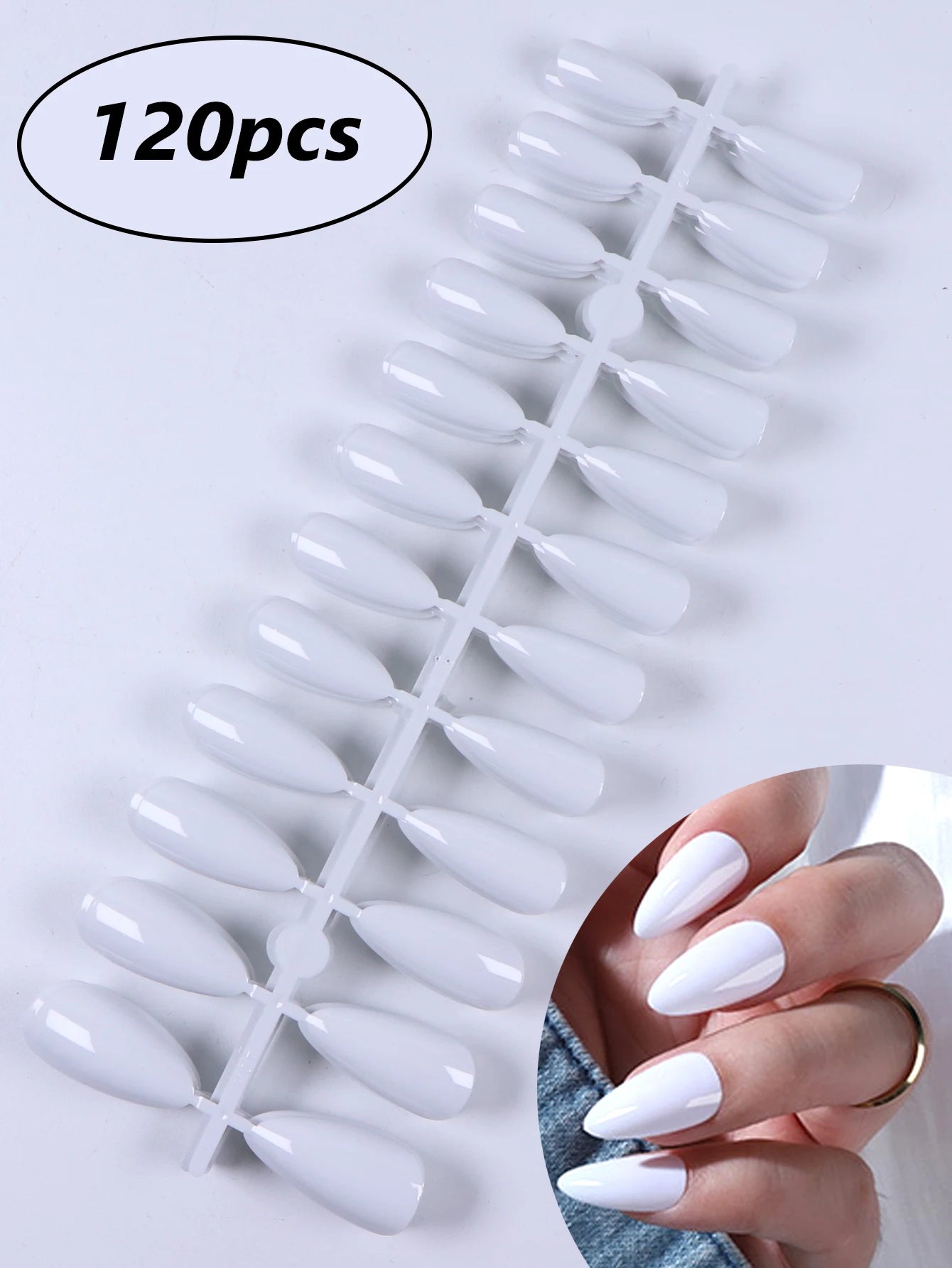 Medium Pink Candy Color Press On Nails Set - Smarsty