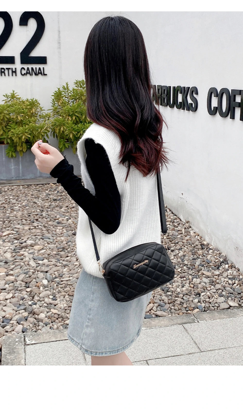 2024 Tassel Small Messenger Bag For Women Trend Lingge Embroidery Camera Female Shoulder Bag Fashion Chain Ladies Crossbody Bags - Smarsty