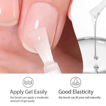 Clear Building Nail Gel Base Coat for Stronger Extensions - Smarsty