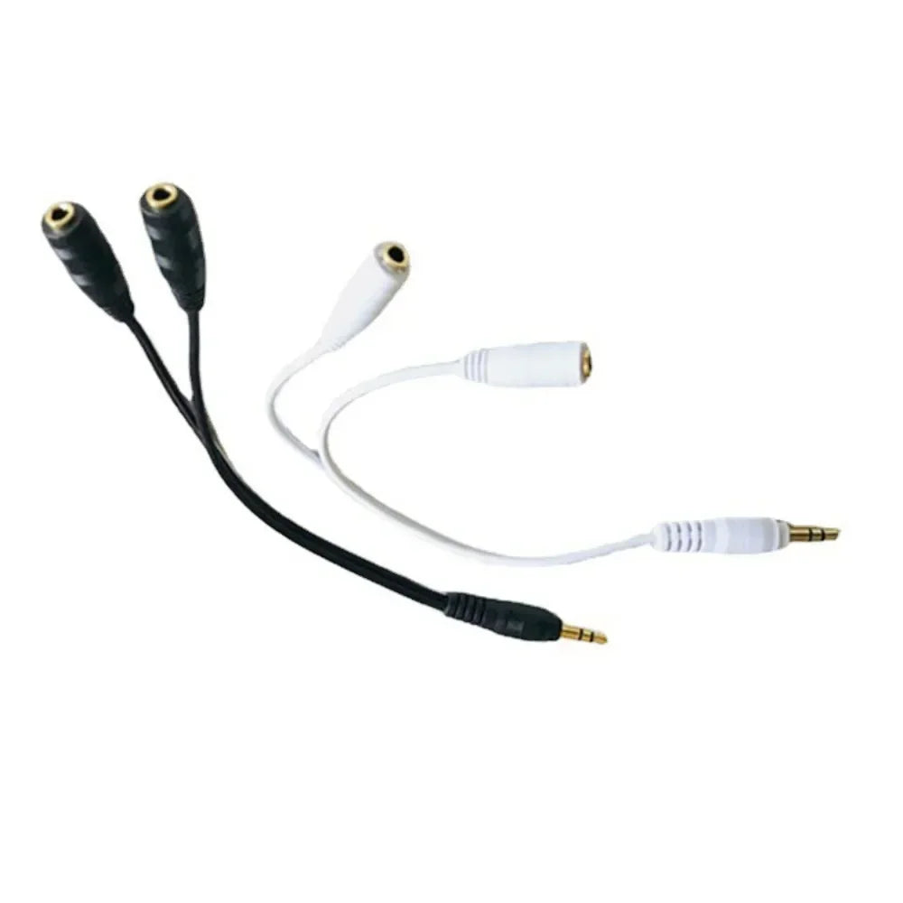 Dual Female Audio Cable Y Splitter For Headphones - Smarsty