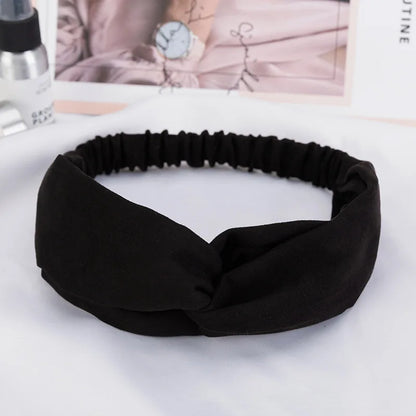 2024 New Design Fashion Women Summer Style Headbands Bohemian Girl Cross Turban Bandage Bandanas Hairbands Hair Accessories - Smarsty