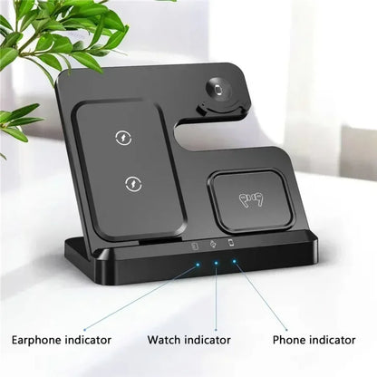 3 In 1 Magnetic Wireless Charger For Phone Watch Earbuds - Smarsty