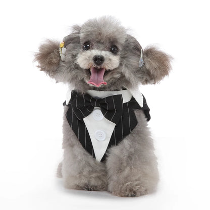 Formal Tuxedo Dog Costume for Weddings and Events - Smarsty