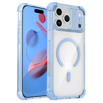 Luxury For Magsafe Wireless Charge Shockproof Armor Clear Case For iPhone 17 16 14 13 12 15 Pro Max Magnetic Clear Hard Cover