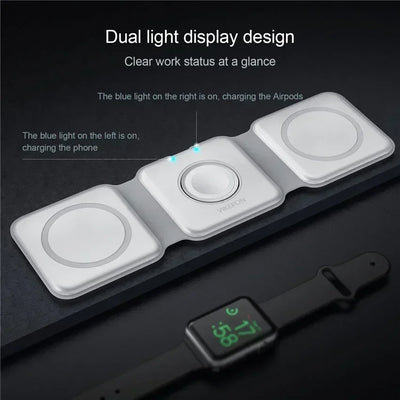3 In 1 Wireless Charger Dock For iPhone And Smartwatch - Smarsty