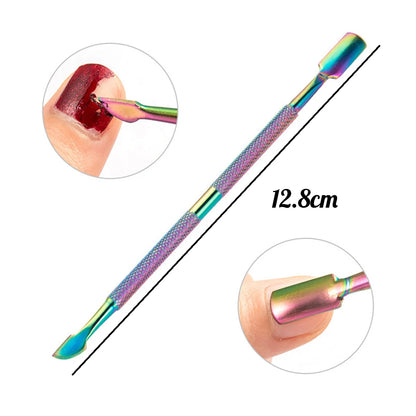 Professional Stainless Steel Nail Care Kit with Cuticle Scissors - Smarsty