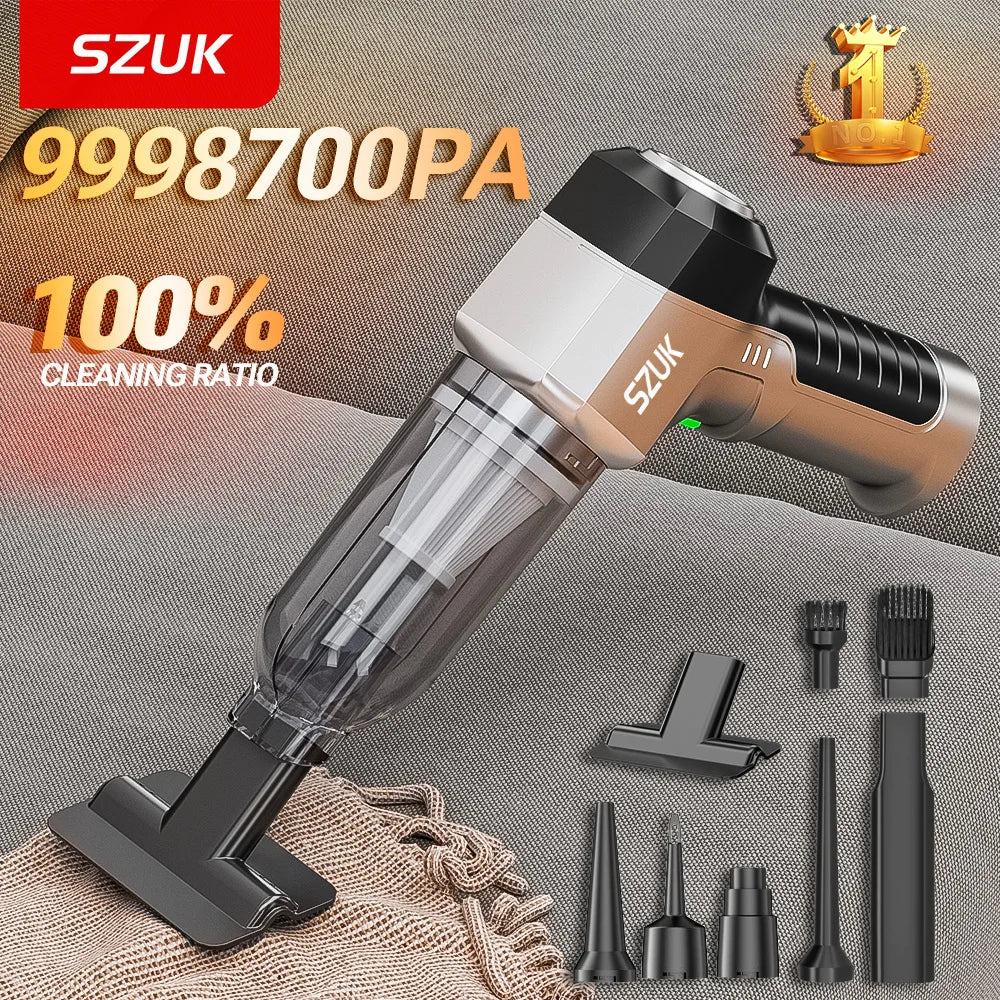 Cordless Car Vacuum Cleaner With Strong Suction Portable - Smarsty