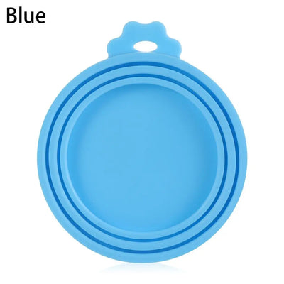 3 In 1 Silicone Canned Lid Reusable Food Tin Cover Keep Fresh Kitchen Organization Pet Supplies by Smarsty
