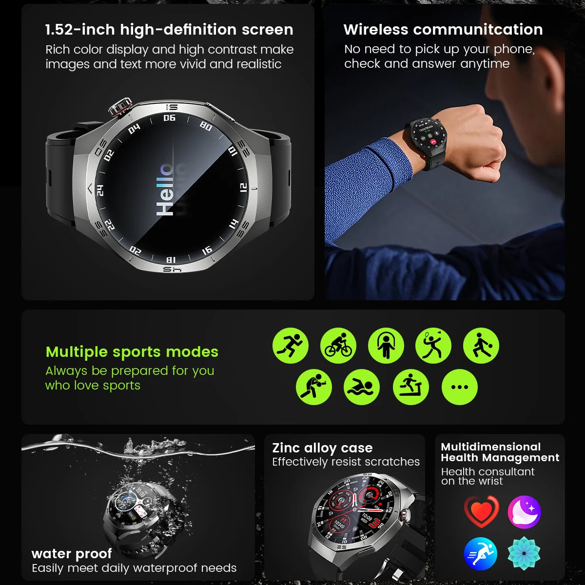 Huawei GT5 Pro Smart Watch with AMOLED Display and GPS - Smarsty