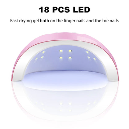 Gel Nail Polish Kit With UV Lamp And Drill - Smarsty