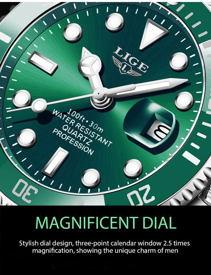 Luxury Waterproof Diver Watch for Men with Date Feature - Smarsty