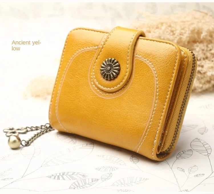 Women Wallets and Purses PU Leather Money Bag Female Short Hasp Purse Small Coin Card Holders Blue Red Clutch New Women Wallet - Smarsty