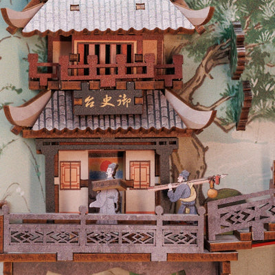 CUTEBEE Antiquity Book Nook Chinese Style Doll House Kit with Touch Light Dust Cover 3D Puzzle Toy Gift Ideas Su Dongpo's Life by Smarsty