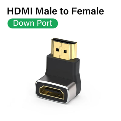 8K HDMI 2.1 Right Angle Cable for Easy Connections - Smarsty