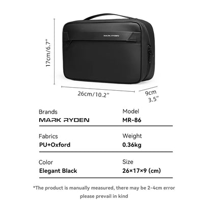 Mens Travel Toiletry Bag Waterproof With Dry Wet Separation - Smarsty