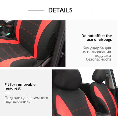 Universal Breathable Car Seat Covers Full Set For SUVs - Smarsty