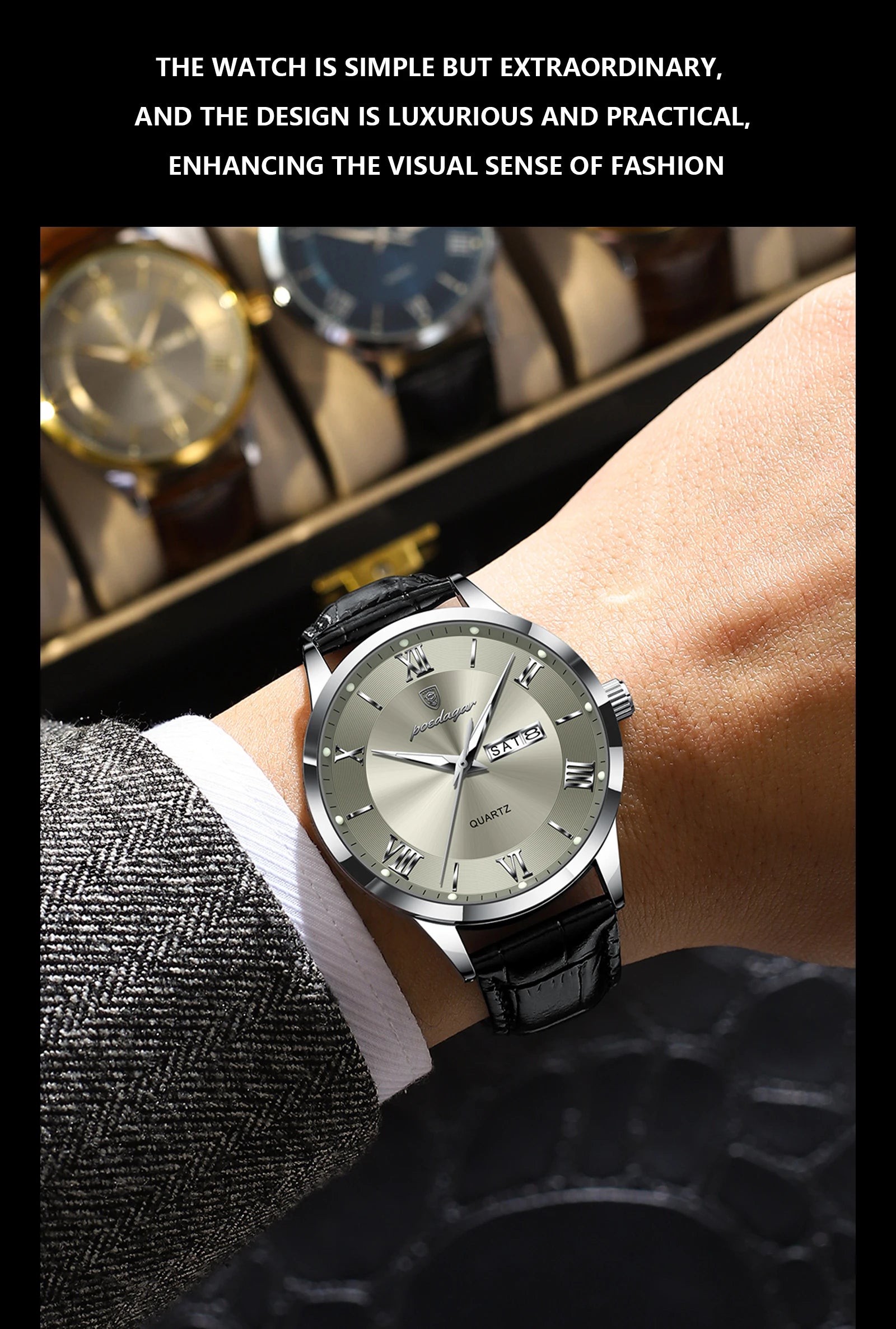 Luxury Waterproof Military Watch For Men with Luminous Dial - Smarsty