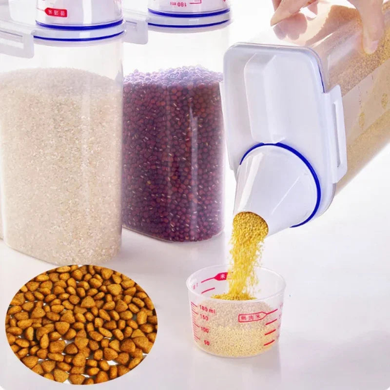 Moisture-Proof Plastic Dog Cat Food Storage Container - Smarsty