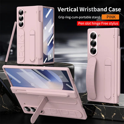 Galaxy Z Fold Case With Pen Slot Kickstand Shield Pro - Smarsty