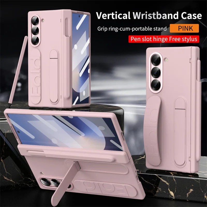 Galaxy Z Fold Case With Pen Slot Kickstand Shield Pro - Smarsty
