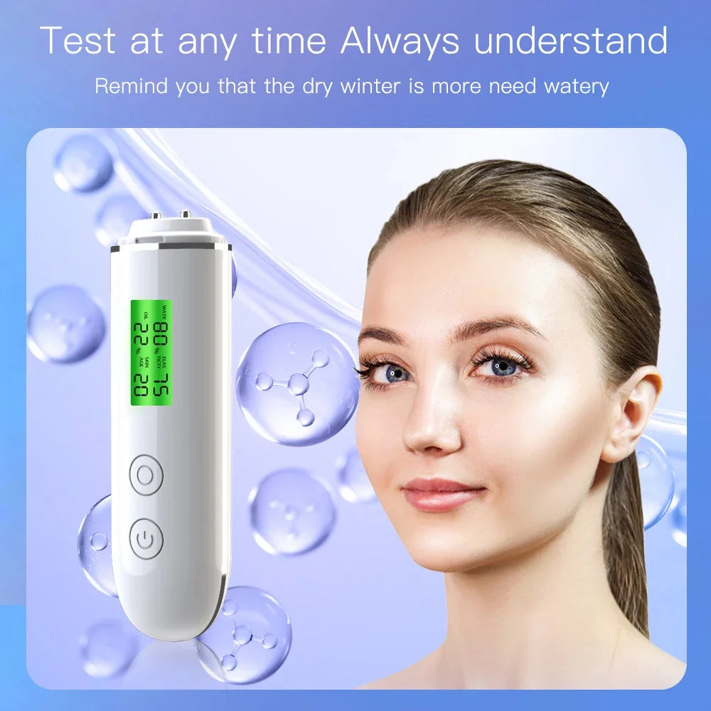 Portable Rechargeable Skin Analyzer for Moisture Detection - Smarsty
