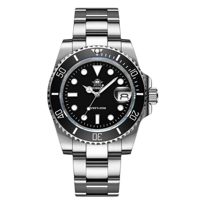 Addiesdive Waterproof Stainless Steel Men's Quartz Watch - Smarsty