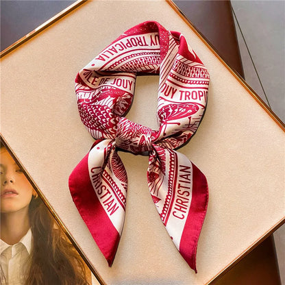 Luxury Satin Square Shawl Sunscreen Scarf for Women - Smarsty