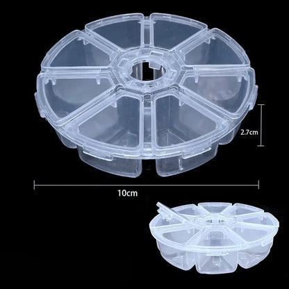Transparent Plastic Jewelry Storage Box with Adjustable Compartments - Smarsty