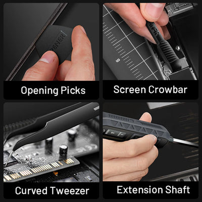 JAKEMY 180In1 Precision Screwdriver Set with Magnetic Bits - Electric or Manual Version Optional for Laptop/Phone/Glasses Repair - Smarsty
