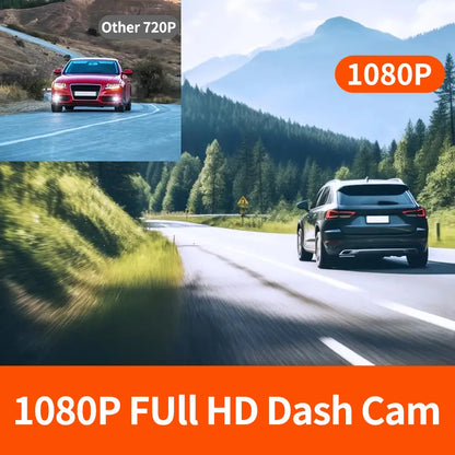 1080P 3 Camera Dash Cam Front and Rear Night Vision - Smarsty
