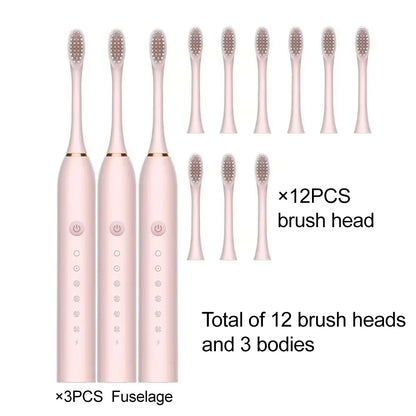Electric Ultrasonic Toothbrush With Six Speed Modes - Smarsty