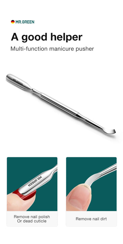 Stainless Steel Cuticle Nipper and Pusher Tool - Smarsty