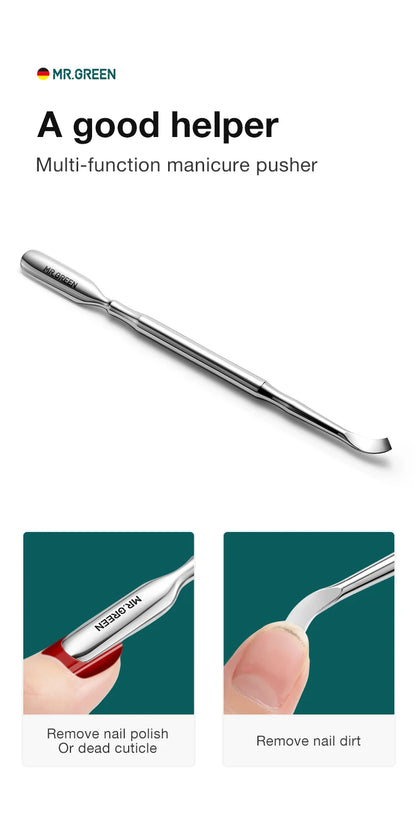 Stainless Steel Cuticle Nipper and Pusher Tool - Smarsty