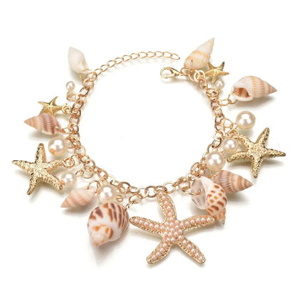 Bohemian Beach Style Bracelet with Starfish Charm - Smarsty