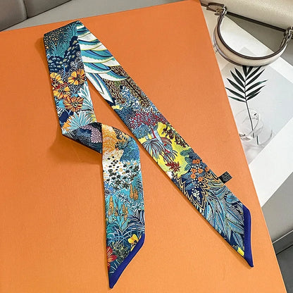 Women Long Scarf and Hair Tie Multifunctional Bandana - Smarsty