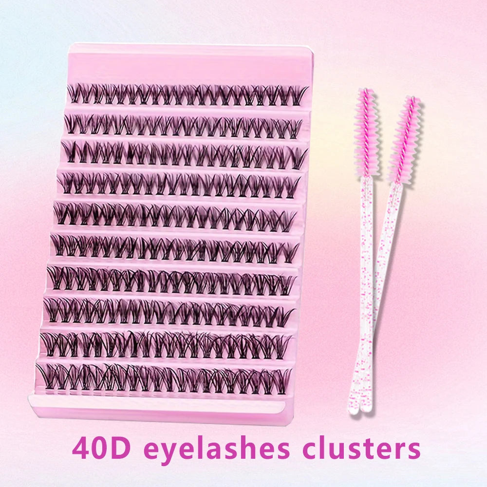 DIY Eyelash Extension Kit with 200 Individual Clusters - Smarsty