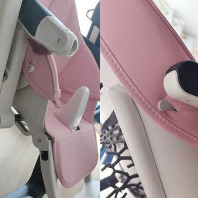 Baby Stroller Leather Cushion Baby Dining Chair Leather Cover PU Composite Sponge Cushion Baby Cover Chair Seat Case Accessories by Smarsty