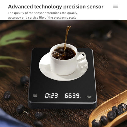 High Precision Digital Coffee Scale with Timer - Smarsty