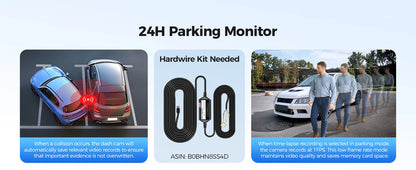 Dual Dash Cam 4K Night Vision With GPS ADAS Parking - Smarsty