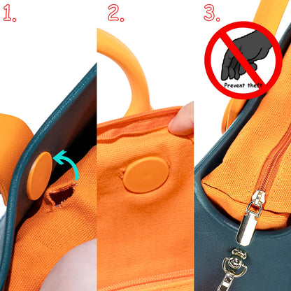 EVA Shoulder Tote Bag Waterproof For Women Beach Storage - Smarsty