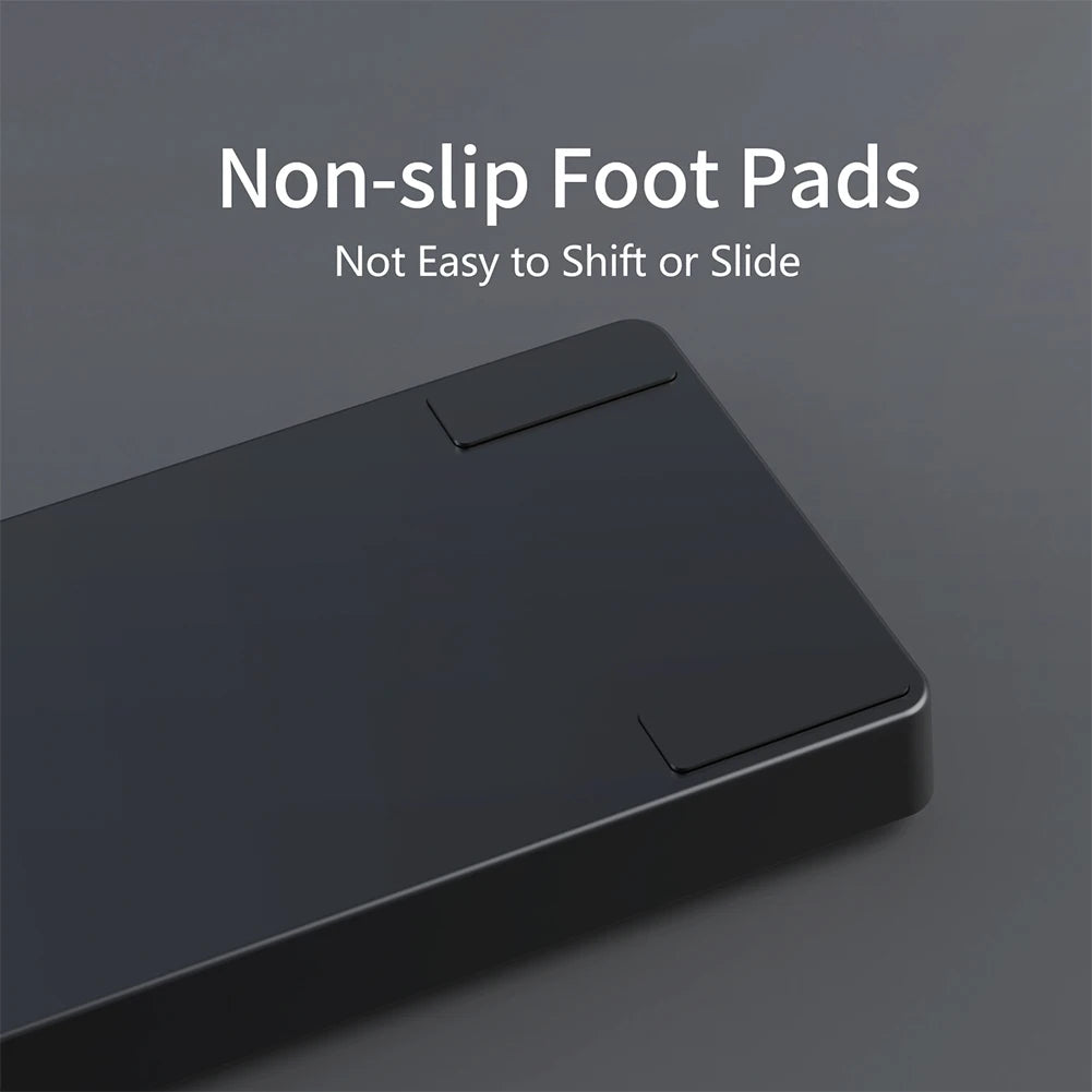 81 Keys Gaming Keyboard Wrist Rest Pad Ergonometric Soft Memory Foam Hand Support Anti-Slip Stable Base for Work Studying Gaming