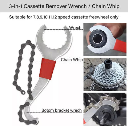 9PCS Bike Repair Tool Kit Crank Chain Cutter Extractor Freewheel Puller Crank Puller Spoke Wrench Complete Bike Maintenance Kits