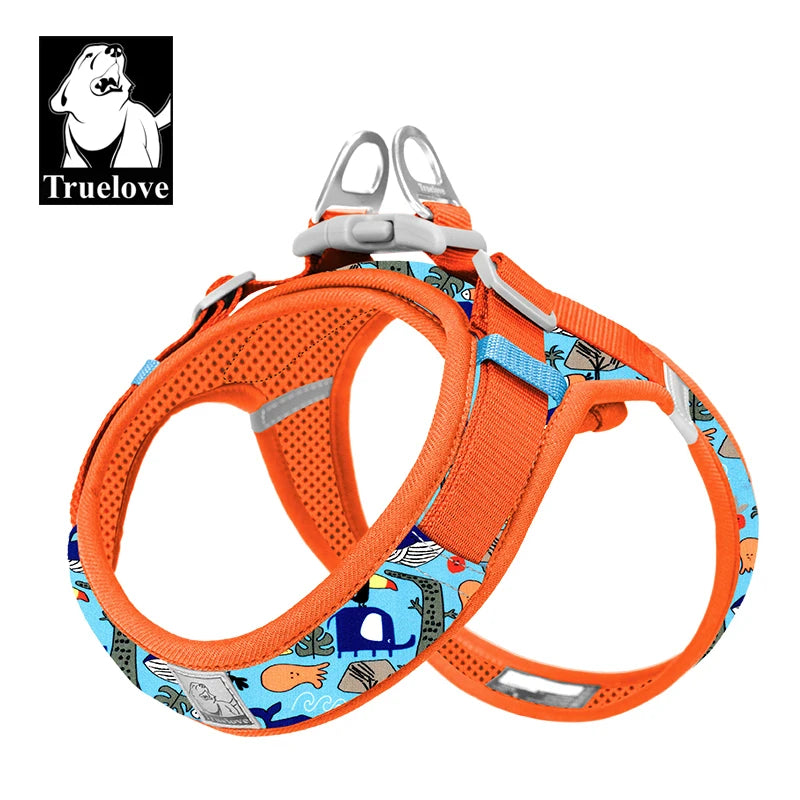 Truelove Floral Mesh Harness for Dogs and Cats - Smarsty